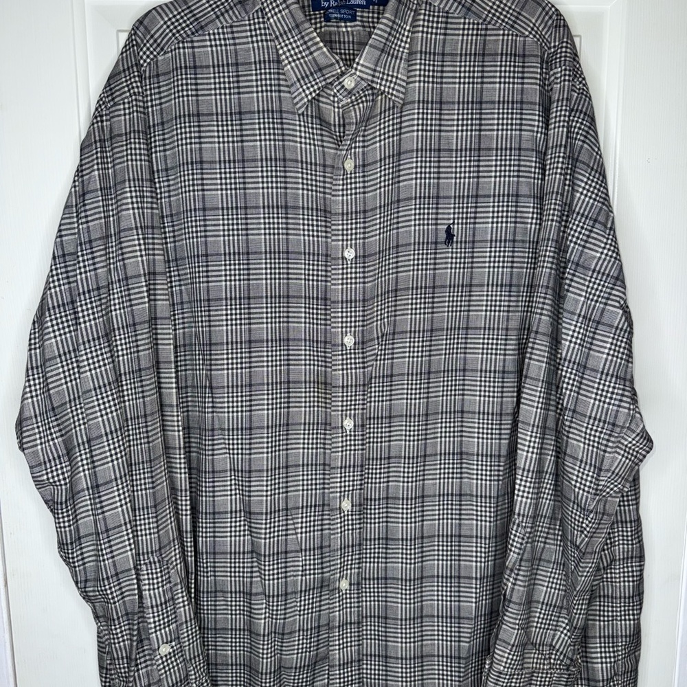 Vintage Polo Ralph Lauren Men's XL Flannel Shirt 100% Cotton